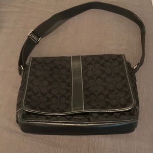 Coach Signature crossbody bag black
